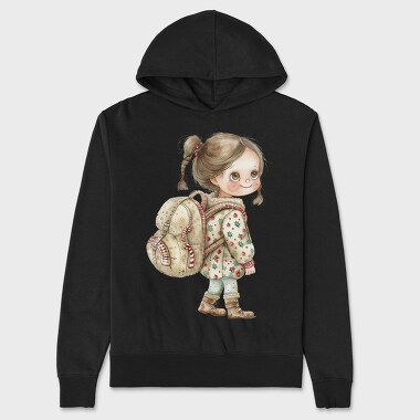 Christmas Whimsy Girl, Hanorac Oversize Barbati (Unisex)