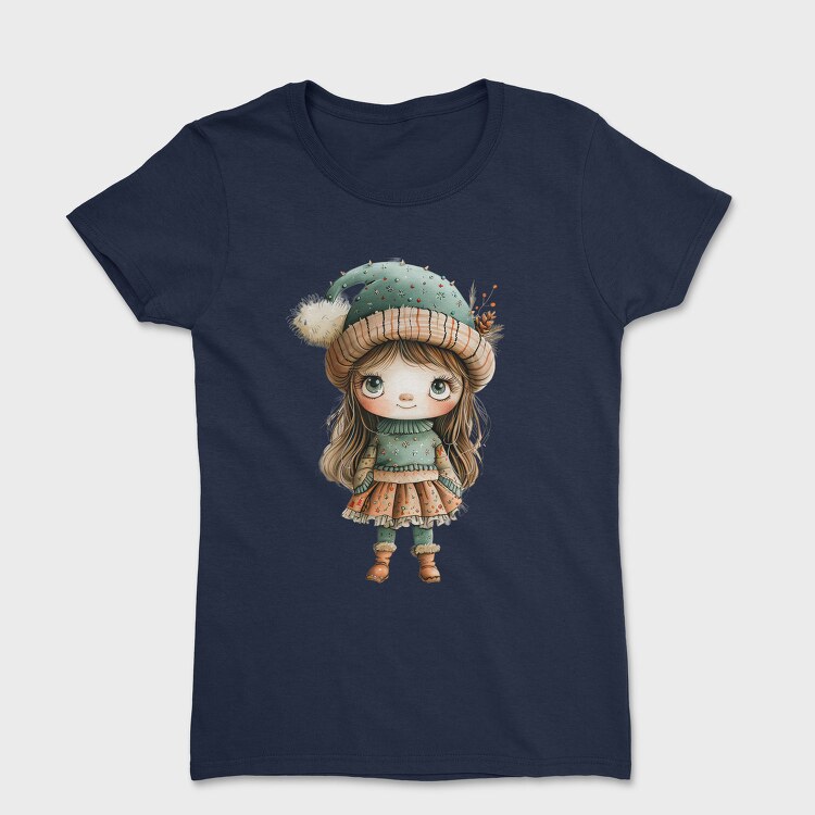 Christmas Winter Girl, Tricou Femei