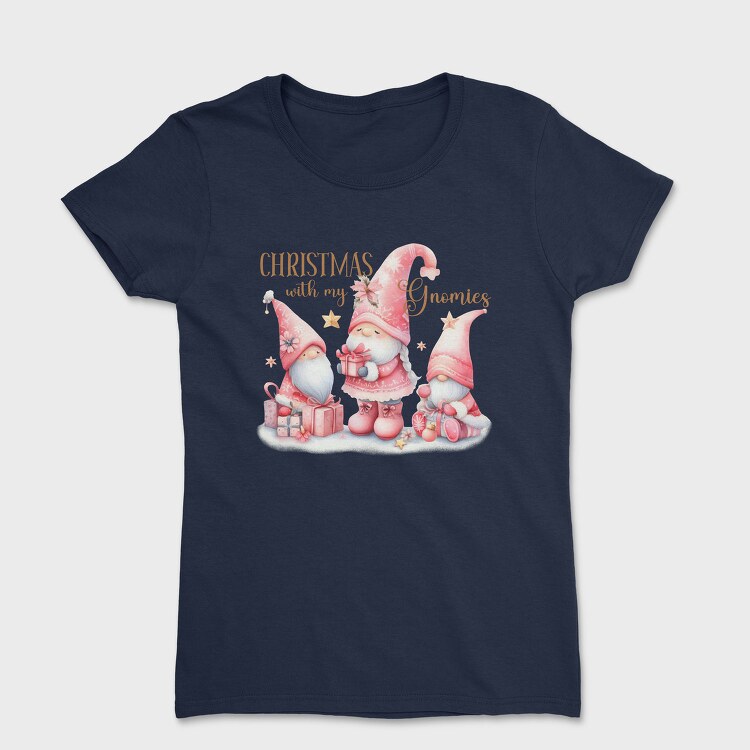 Christmas With My Gnomies, Tricou Femei