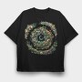 Christmas Wreath Garden, Tricou Oversize Barbati (Unisex)