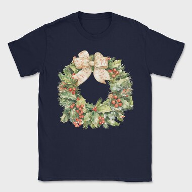 Christmas Wreath Holly, Tricou Barbati (Unisex)