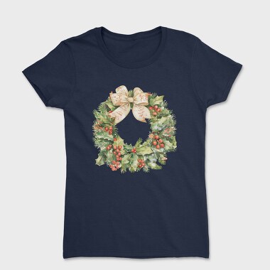 Christmas Wreath Holly, Tricou Femei