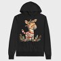 Christmas Zebra Patchwork, Hanorac Oversize Barbati (Unisex)