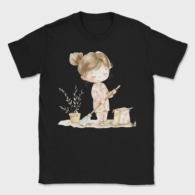 Cleaning Maid Girl, Tricou Barbati (Unisex)