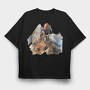 Climber Climbing Mountain, Tricou Oversize Barbati (Unisex)