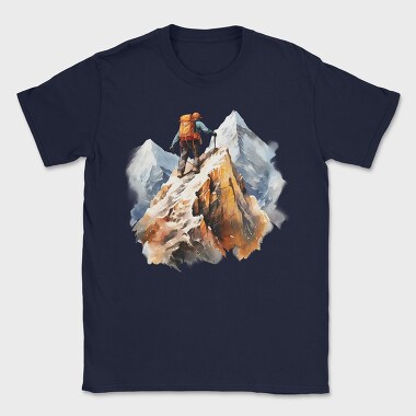Climber On Peak, Tricou Barbati (Unisex)