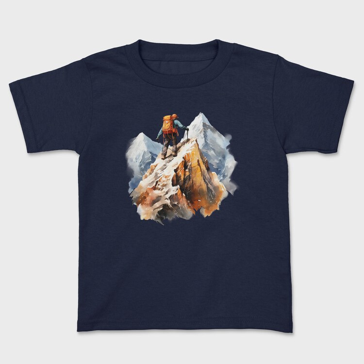 Climber On Peak, Tricou Copii