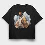 Climber On Peak, Tricou Oversize Barbati (Unisex)
