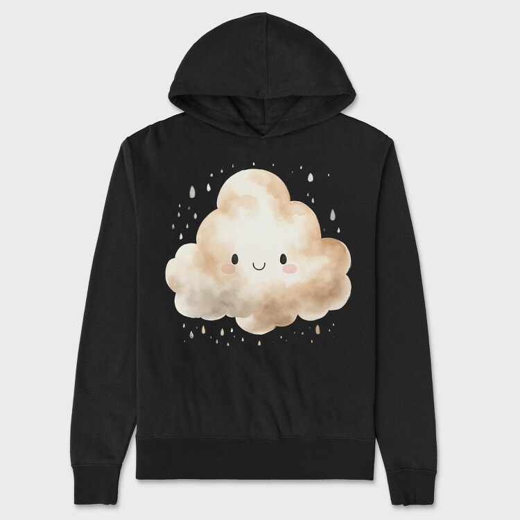 Cloud Rain Splash, Hanorac Oversize Barbati (Unisex)