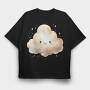 Cloud Rain Splash, Tricou Oversize Barbati (Unisex)
