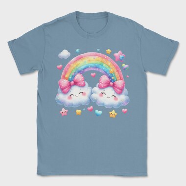 Cloud Rainbow Bow, Tricou Barbati (Unisex)