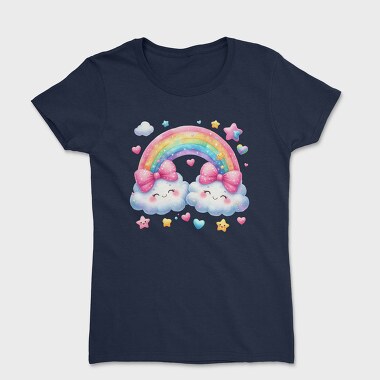 Cloud Rainbow Bow, Tricou Femei