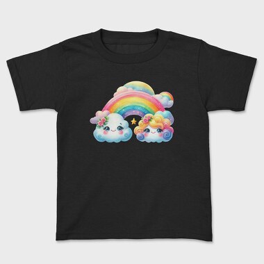 Cloud Rainbow Clouds, Tricou Copii