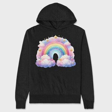 Cloud Rainbow Skyway, Hanorac Oversize Barbati (Unisex)