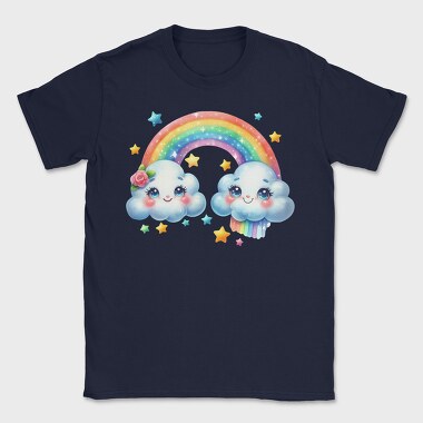 Cloud Rainbow Stars, Tricou Barbati (Unisex)