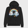 Cloud Rainbow Stars, Hanorac Oversize Barbati (Unisex)