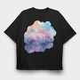 Cloud Sky Glow, Tricou Oversize Barbati (Unisex)