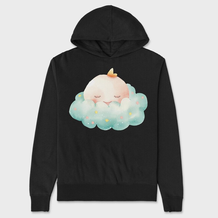 Cloud Sleepy Stars, Hanorac Oversize Barbati (Unisex)