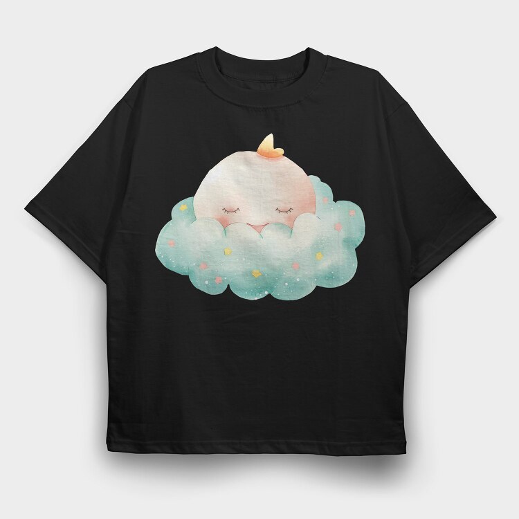 Cloud Sleepy Stars, Tricou Oversize Barbati (Unisex)