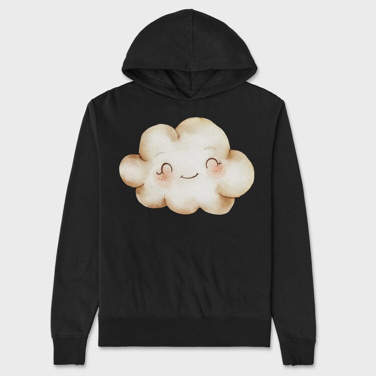 Cloud Smiling Face, Hanorac Oversize Barbati (Unisex)