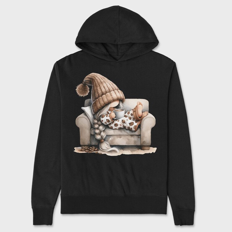 Coffee Gnome Club, Hanorac Oversize Barbati (Unisex)