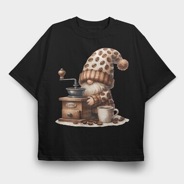 Coffee Gnome Grind, Tricou Oversize Barbati (Unisex)
