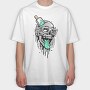 Skull Glasses Pickle, Tricou Oversize Barbati (Unisex)