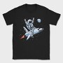Space Rocket Rider, Tricou Barbati (Unisex)