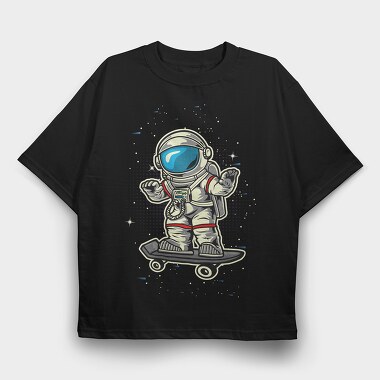 Space Skater 2, Tricou Oversize Barbati (Unisex)