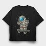 Space Skater 2, Tricou Oversize Barbati (Unisex)