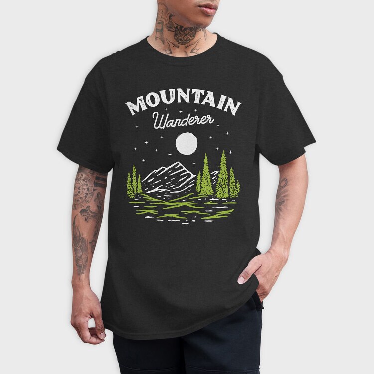 Pine Forest Stroll, Tricou Barbati (Unisex)