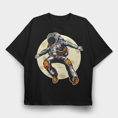 Spacewalk Moonwalk, Tricou Oversize Barbati (Unisex)