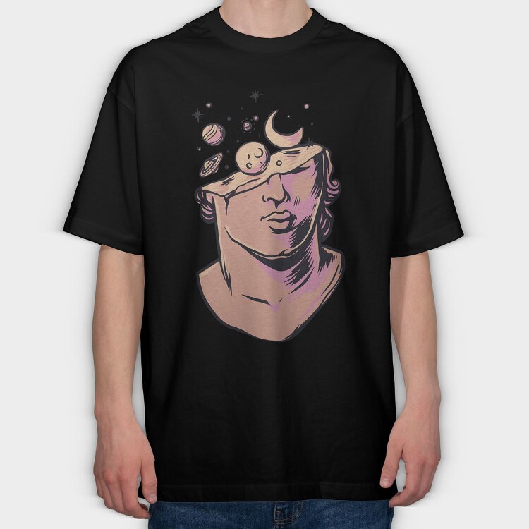 Space Muse, Tricou Oversize Barbati (Unisex)