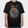 Stay At Home Vibes, Tricou Oversize Barbati (Unisex)