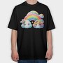 Cloud Rainbow Clouds, Tricou Oversize Barbati (Unisex)