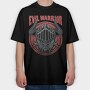 Evil Warrior Skull, Tricou Oversize Barbati (Unisex)