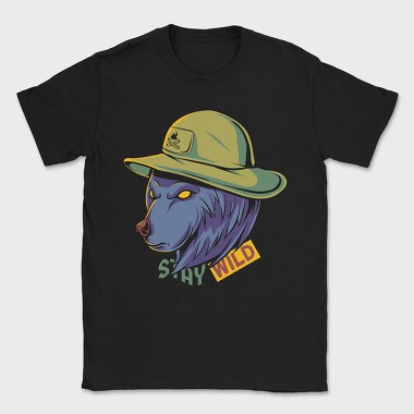 Stay Wild Bear, Tricou Barbati (Unisex)