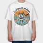 Summer Skull Vibes 1, Tricou Oversize Barbati (Unisex)