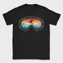 Sunset Ski Goggles, Tricou Barbati (Unisex)
