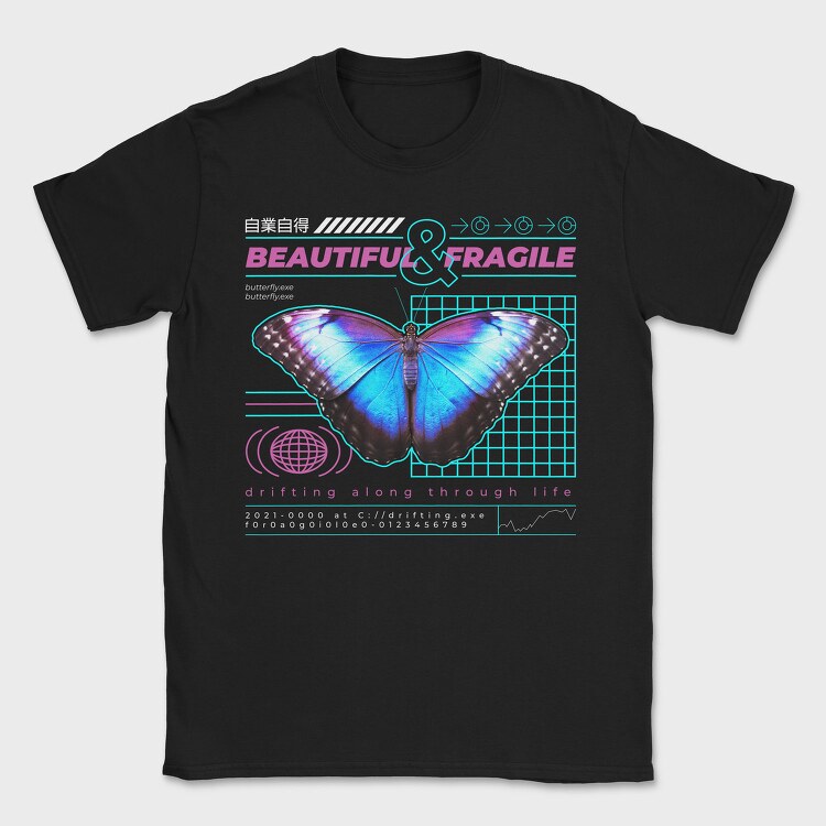 Trap Butterfly, Tricou Barbati (Unisex)