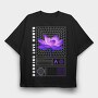 Trap Burning Flower, Tricou Oversize Barbati (Unisex)