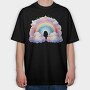 Cloud Rainbow Skyway, Tricou Oversize Barbati (Unisex)