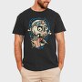 Popcorn Skull 3D, Tricou Barbati (Unisex)