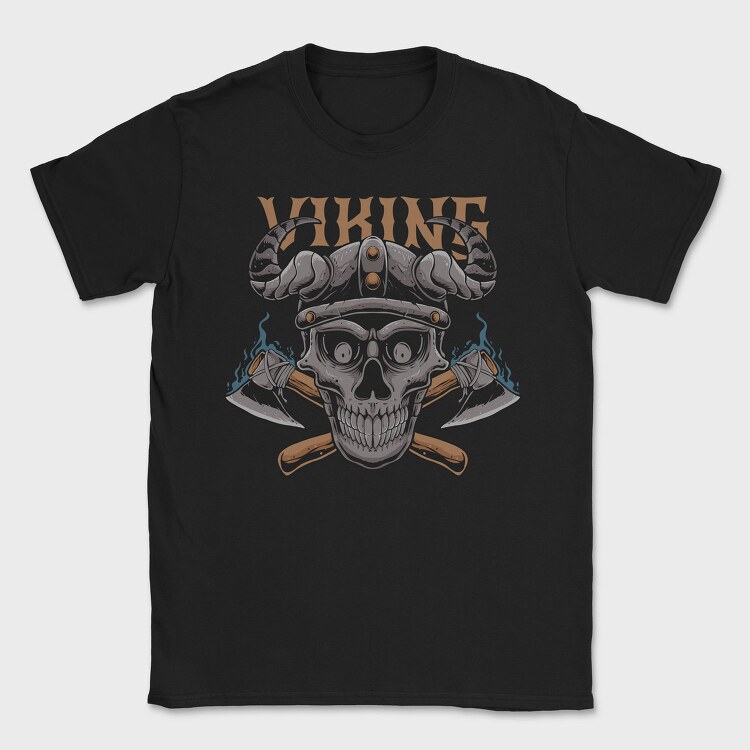 Viking Skull Horns, Tricou Barbati (Unisex)