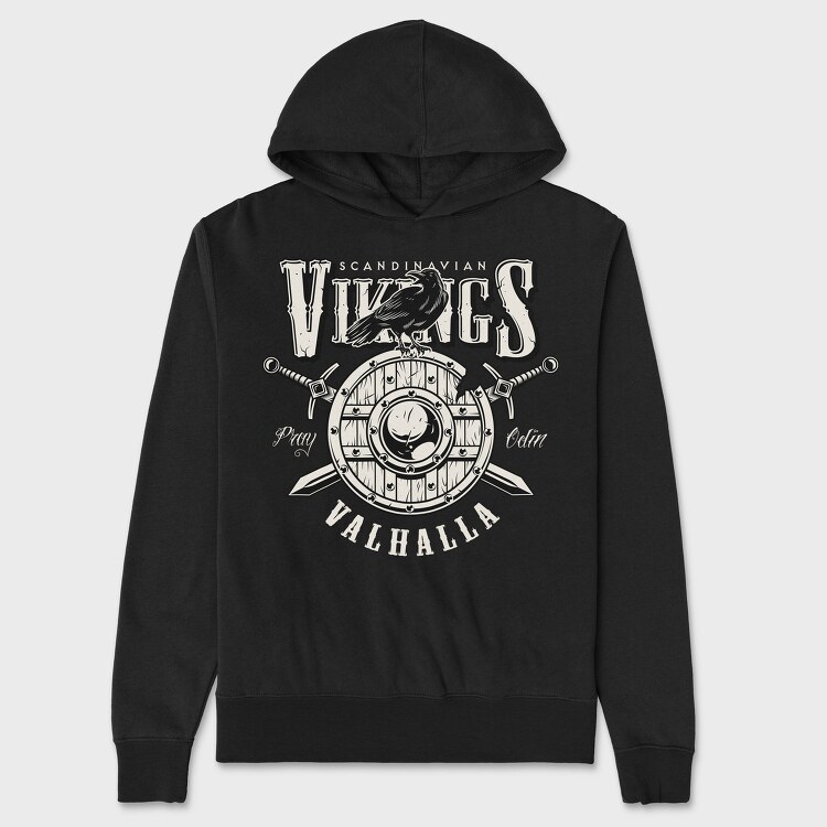 Viking Valhalla, Hanorac Oversize Barbati (Unisex)