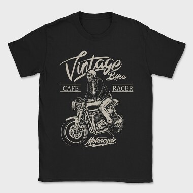 Vintage Cafe Racer, Tricou Barbati (Unisex)