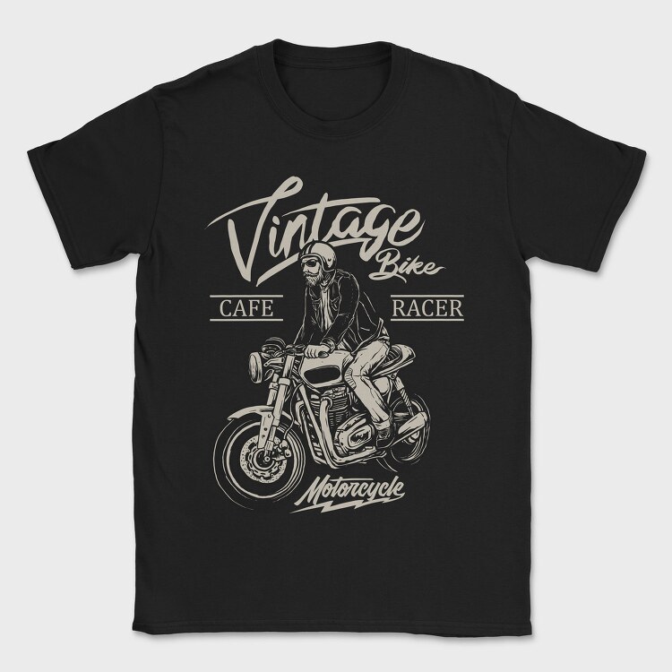 Vintage Cafe Racer, Tricou Barbati (Unisex)