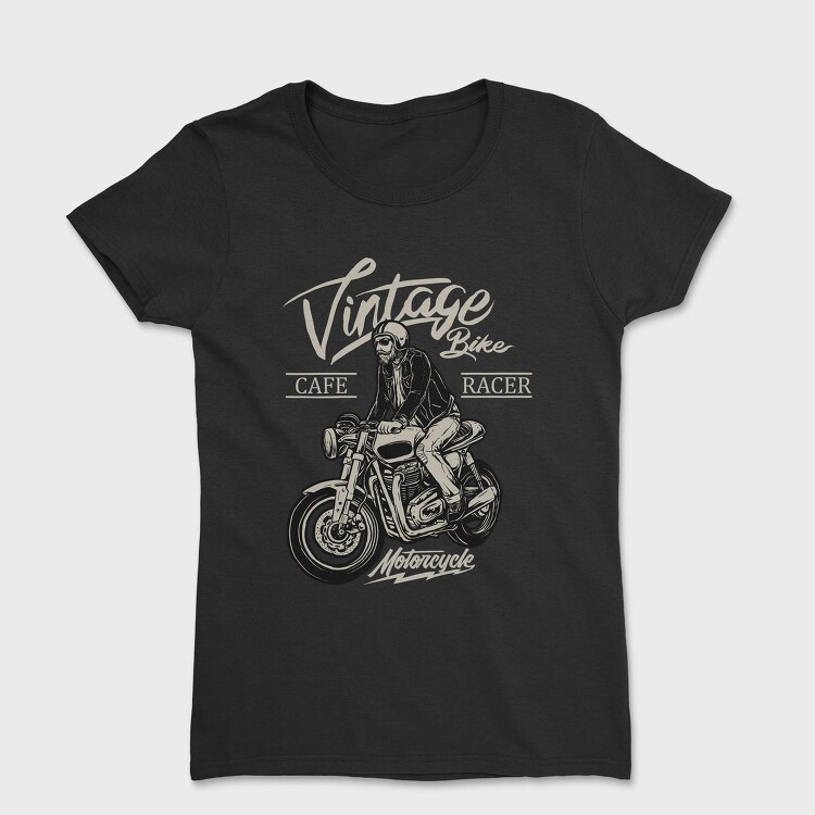 Vintage Cafe Racer, Tricou Femei