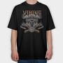 Viking Skull Horns, Tricou Oversize Barbati (Unisex)