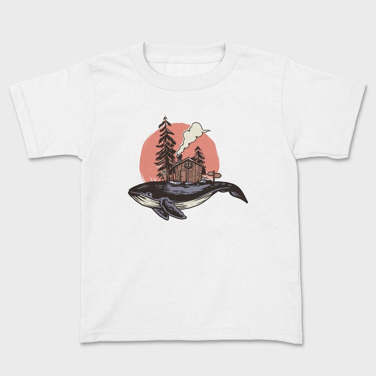 Whale Cabin Smoke, Tricou Copii